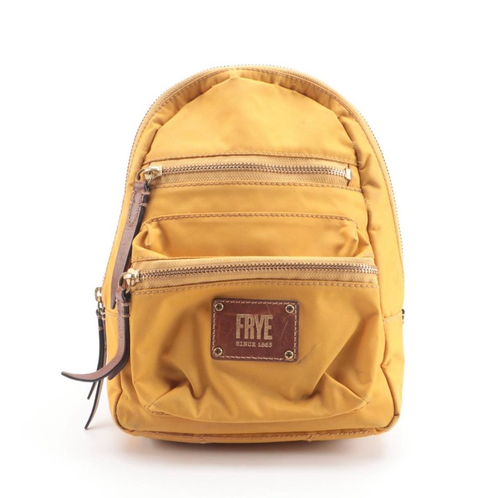 Frye Mini Ivy Nylon Backpack w Leather Trim